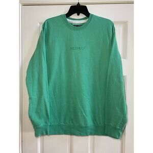 San Francisco Work Shirt Sweatshirt Sz Adult Large Green “Respect” Suoer Soft